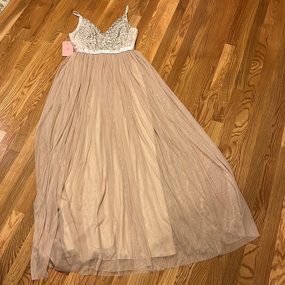 BHLDN Avery Dress in Blush Size 4 - Picture 6 of 11